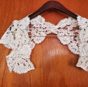 New BHLDN Elle & Jae Aria Alencon Lace Topper